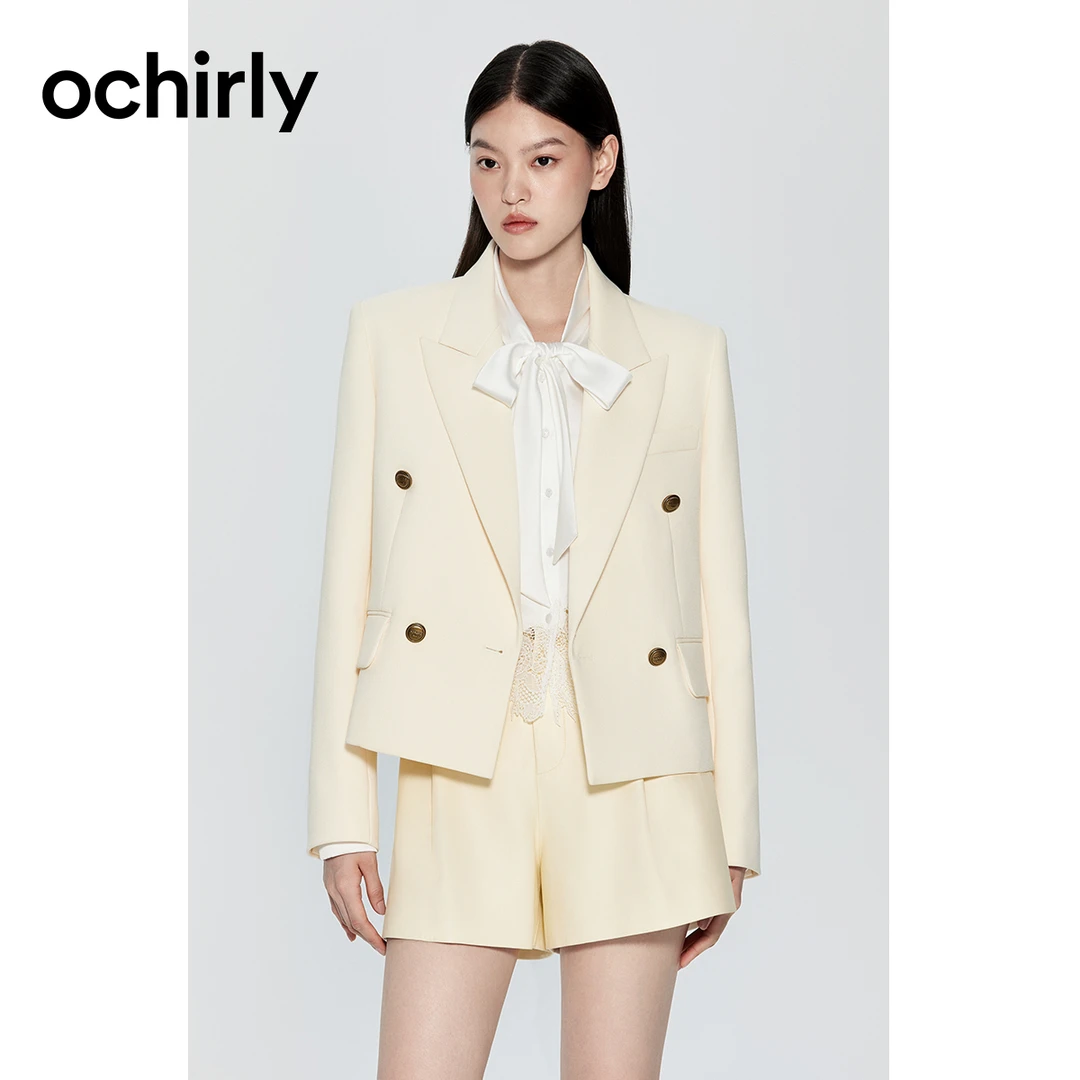 5000[赵老板专属]欧时力 戗驳领西装外套宽松正装通勤气质千金风