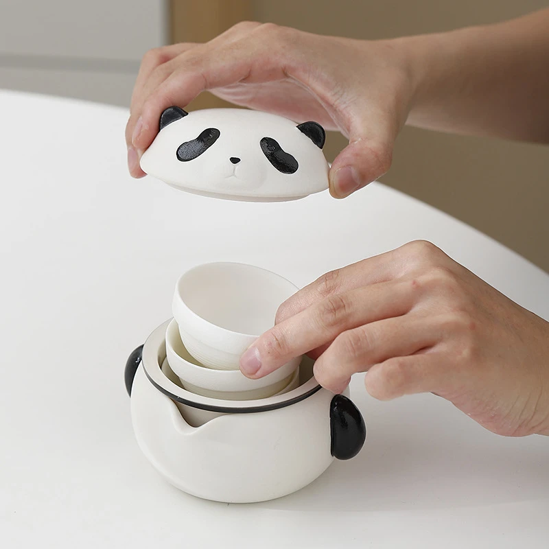 便携式泡茶茶具套装快客杯户外小型日式大容量防烫简约创意大号