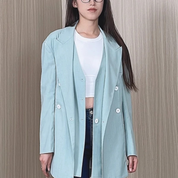 ADDMMD宽松设计感可拆卸通勤戗驳领抗皱休闲设计师小众气质西装