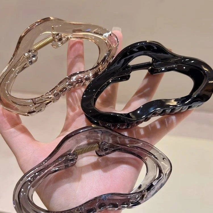 秋冬款云朵冰透高级感发饰大号抓夹气质百搭新娘鲨鱼夹发饰女