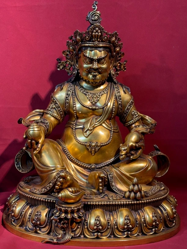 铜鎏金佛像，京门圜