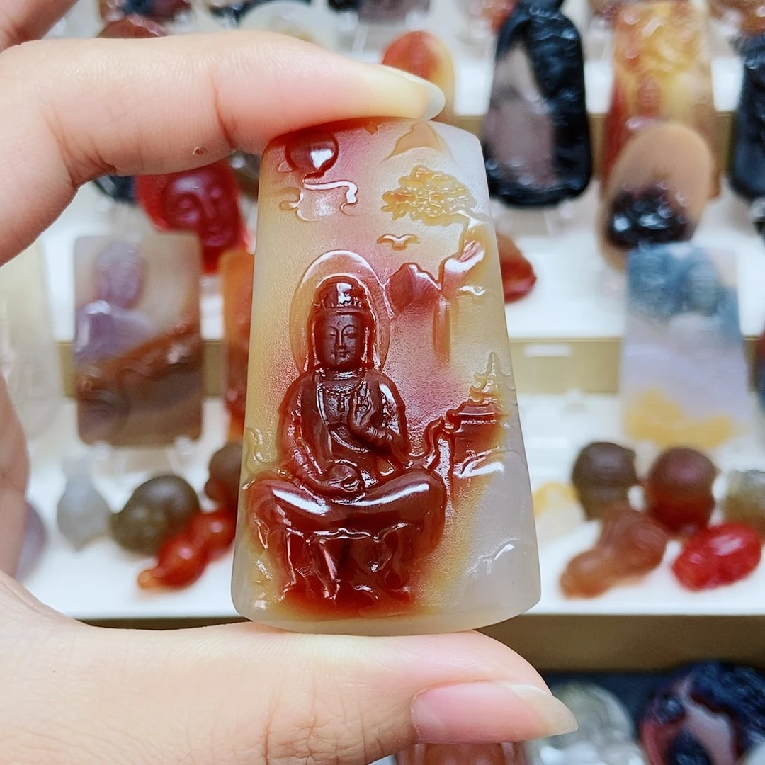 玛瑙/玉髓颈饰未镶嵌m****你