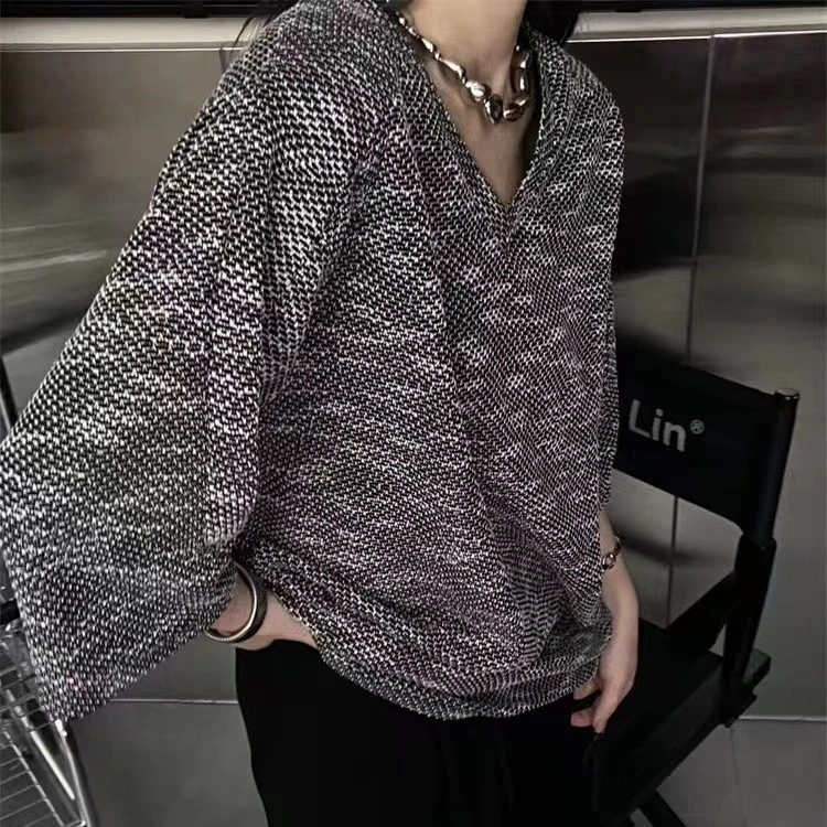 C0130新款韩版气质时尚V领显瘦百搭上衣女 样A01-5