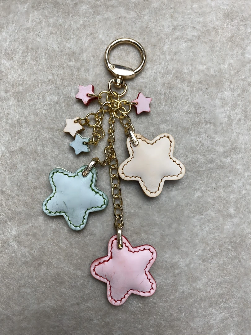 五角星挂件组合    牛皮   123