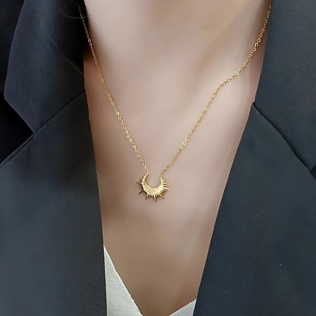 钛钢项链 轻奢百搭不掉色防过敏高端小众ins网红锁骨颈吊坠毛衣链