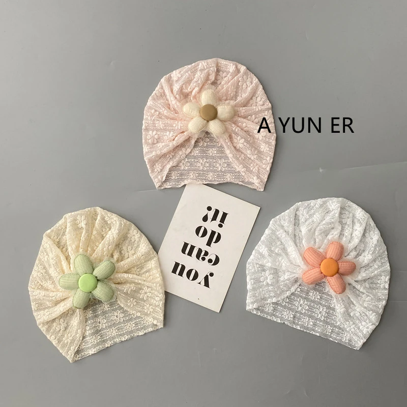 婴儿帽子可爱春夏季宝宝轻薄款护囟门帽女童新生儿胎帽印度套头帽