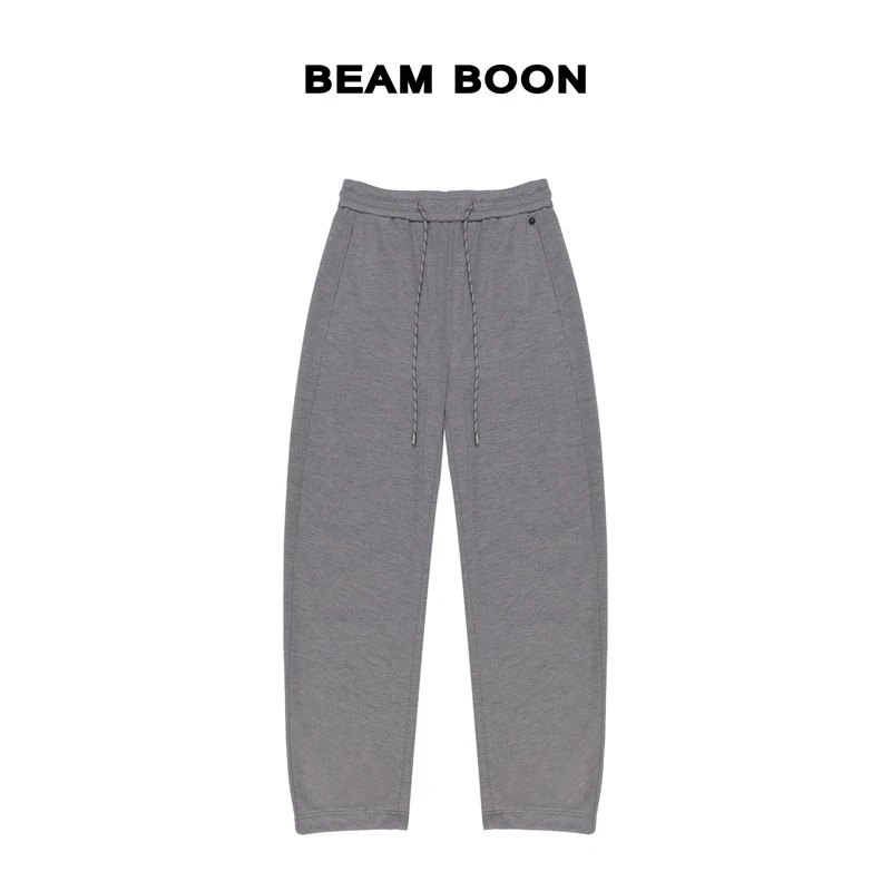 Beam Boon【波士顿升级版】加厚羊绒混纺醋酸独特竹节肌理miu香蕉裤