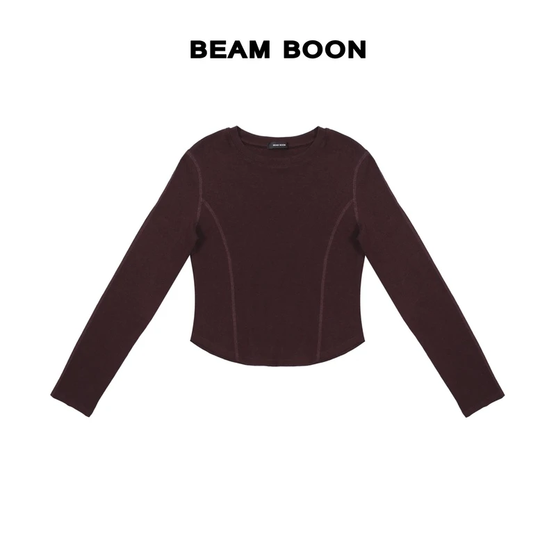 Beam Boon|【云朵鱼骨pro】软糯轻柔美丽奴羊毛混纺百搭显瘦打底衫
