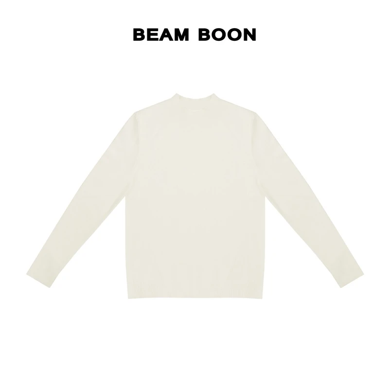 Beam Boon|【简秋日常】双股48支四平针可机洗羊毛混纺男士针织毛衣