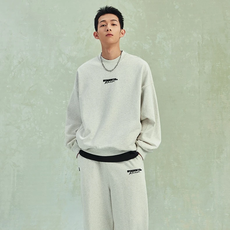 NPC潮牌立体硅胶【尤莱特】印花卫衣运动长裤套装NP41ST25&NP41SP25