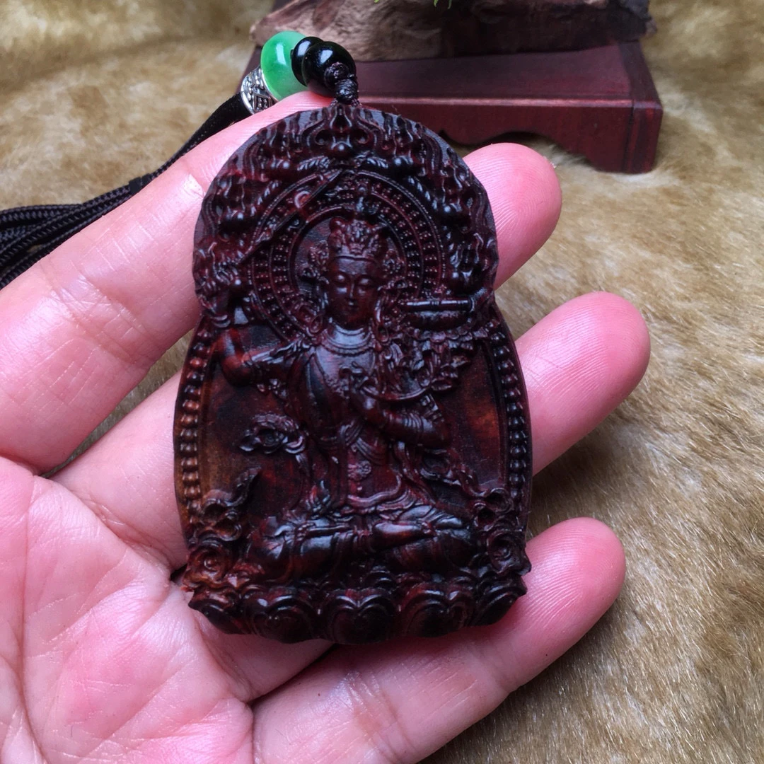 海南黄花梨   文殊菩萨兔的守护神461牌子