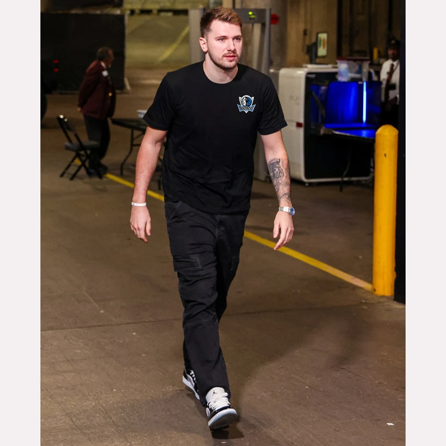 独行侠宣告版欧文东契奇篮球训练投篮服速干短袖 美式夏季运动T恤