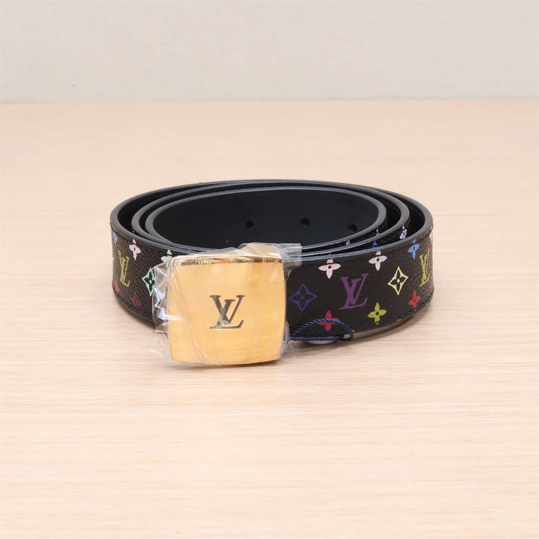 99新 LouisVuitton/路易威登 小花6娜P234245762中古 腰带 黑三彩