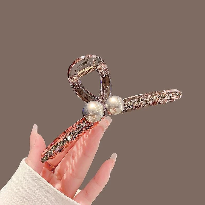 简约气质发夹女后脑勺鲨鱼夹2024新款大号夹子头饰发抓高级感抓夹