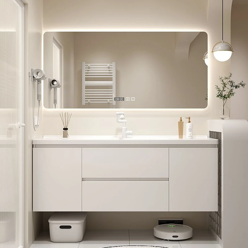 【小扬哥推荐】奶油风陶瓷一体现代简约洗漱台卫生间洗脸面盆柜洗