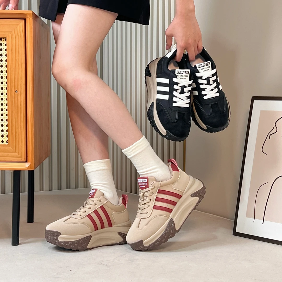 【华夫】2024新款休闲厚底网红潮流增高运动休闲鞋6688