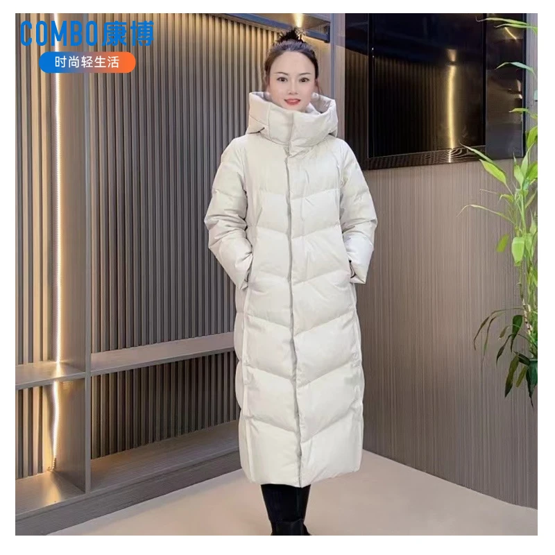combo/康博省心穿搭新款百搭显瘦女士加厚修身过膝保暖长款羽绒服