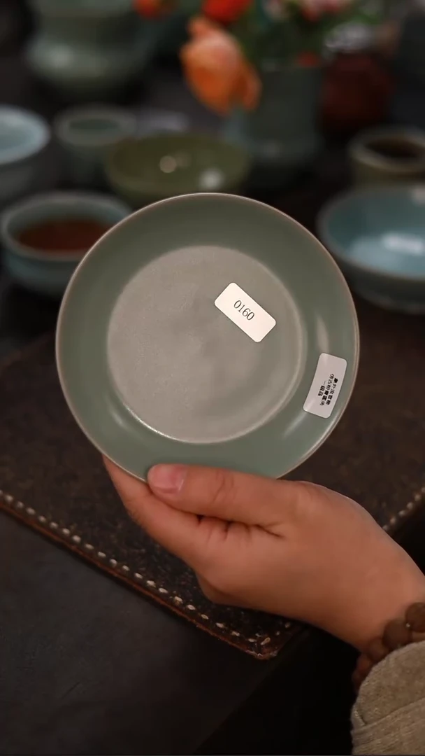 【闪购商品】杯0160一级品粉青仿古12公分圆洗