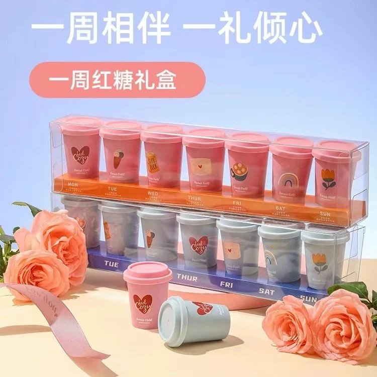 甜甜的田 一周七日红糖礼盒送女朋友闺蜜生日礼物情人大姨妈姜茶