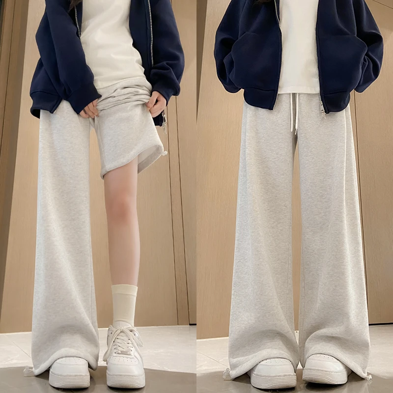 【运费补贴】春秋两穿迷尼卫裤2025年新款裤子女显瘦宽松阔腿裤