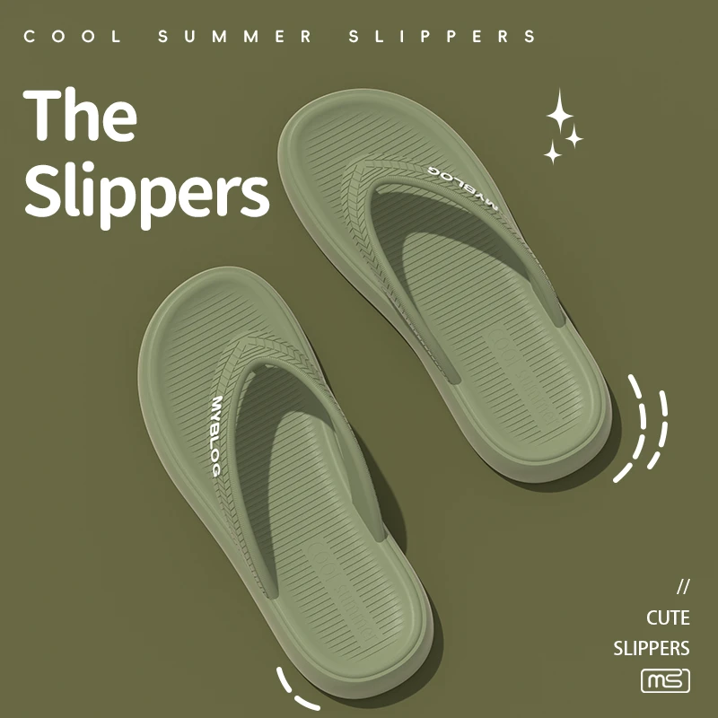 男士时尚外穿软底潮流休闲人字拖网红夏季新款拖鞋沙滩耐磨踩屎感