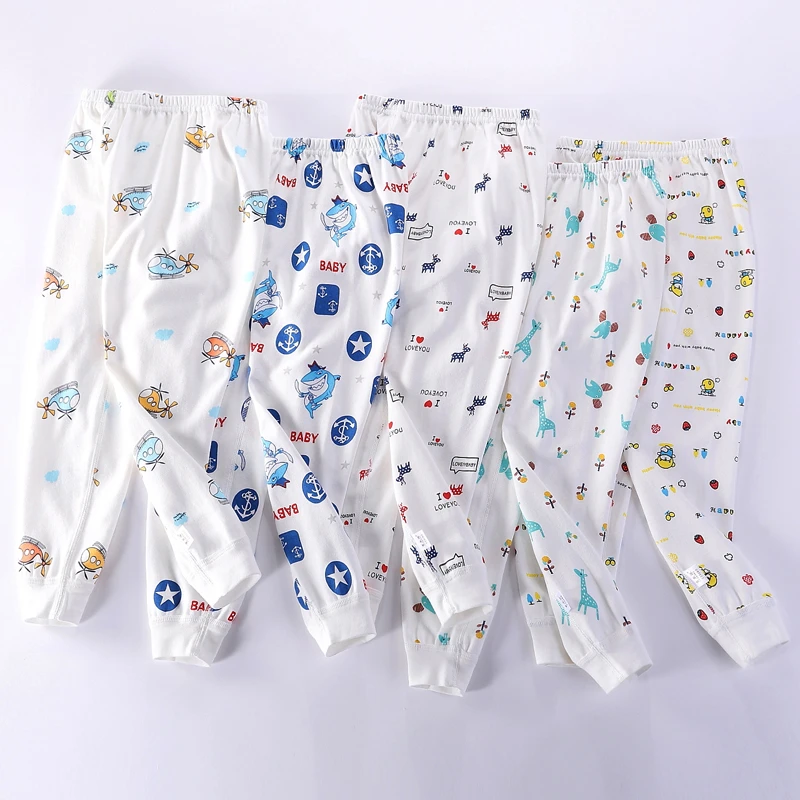 儿童纯棉无骨秋裤秋冬小孩棉裤宝宝单条棉毛裤打底裤儿童男童女童