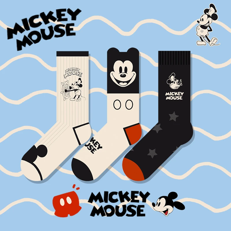 翔哥潮袜鼠鼠系列米奇设计款四季袜高棉值袜子中筒袜男女同款情侣
