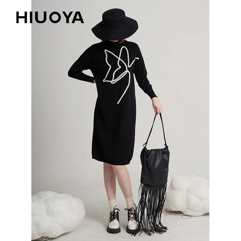 HIUOYA【冬季特惠】气质时尚连衣裙女士女裙23473126