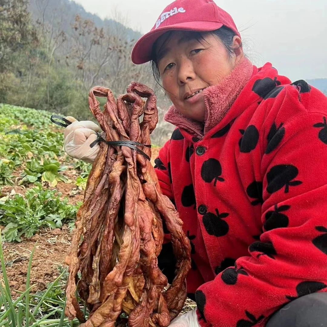 乐乐家土猪烟熏腊肥肠1斤包邮