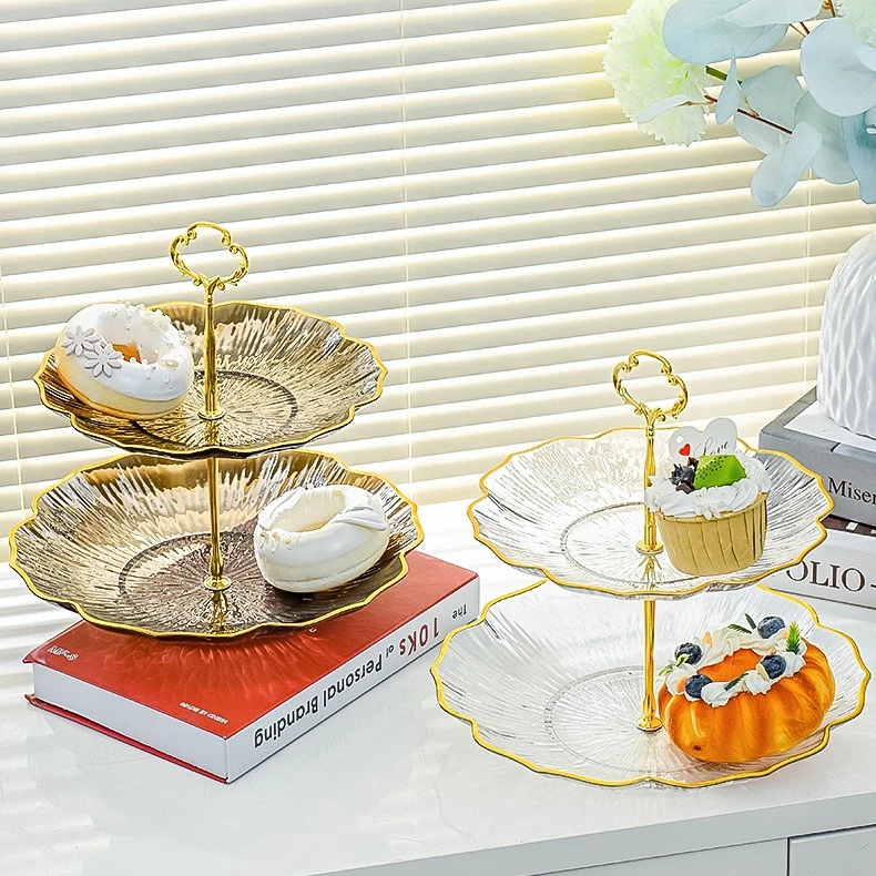 【新疆包邮】多层果盘客厅茶几家用糖果盘前台摆放零食盘点心水果盘