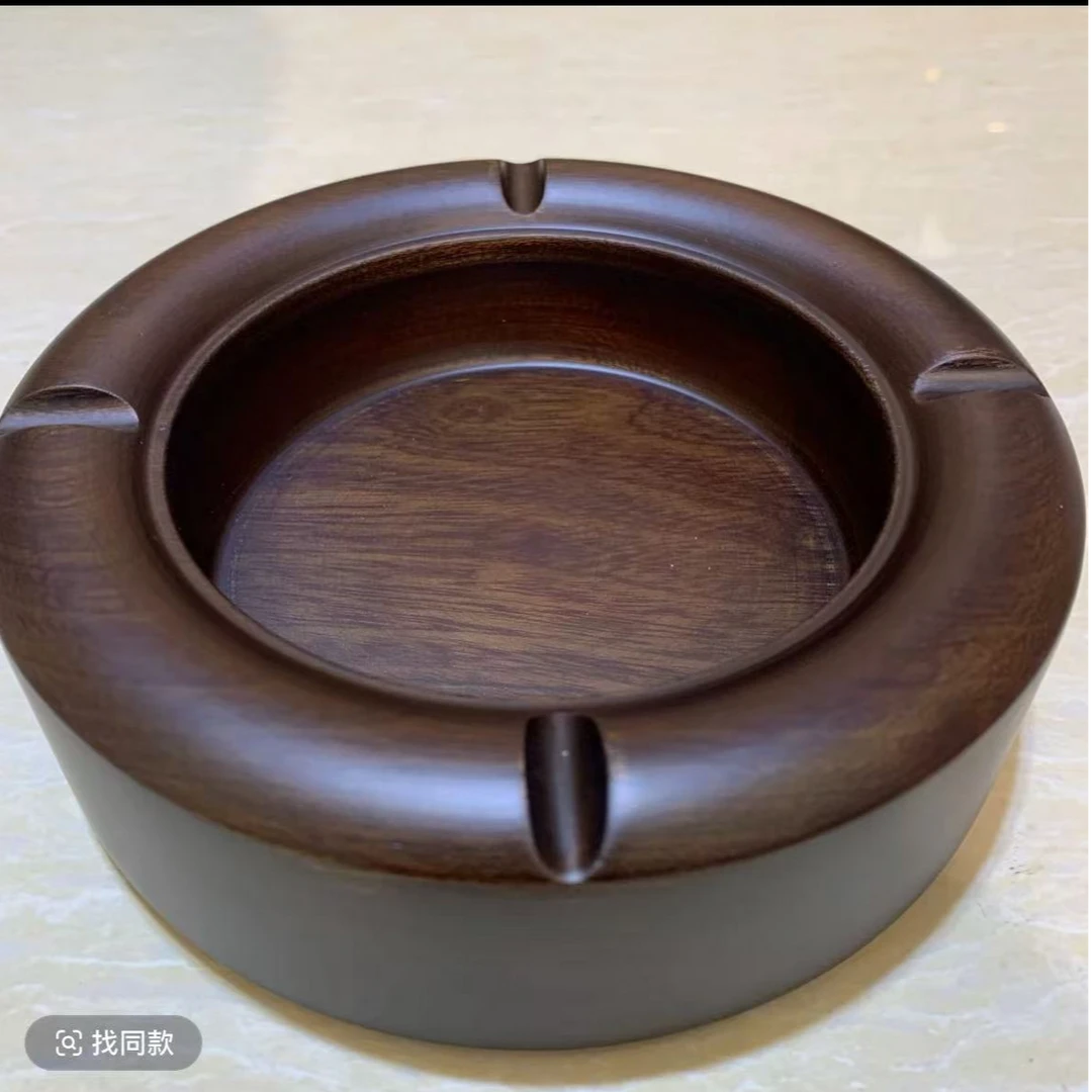 实木红木家居客厅卧室实用烟灰 | 缸大尺寸现代古典