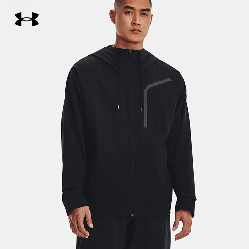 Under Armour/安德玛Storm防泼水户外跑透气梭织连帽外套 1376967