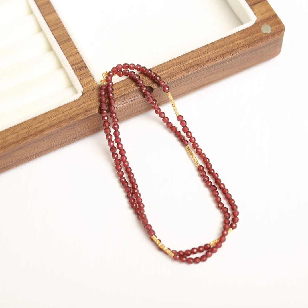 【云边】石榴石 项链（多样性发货）