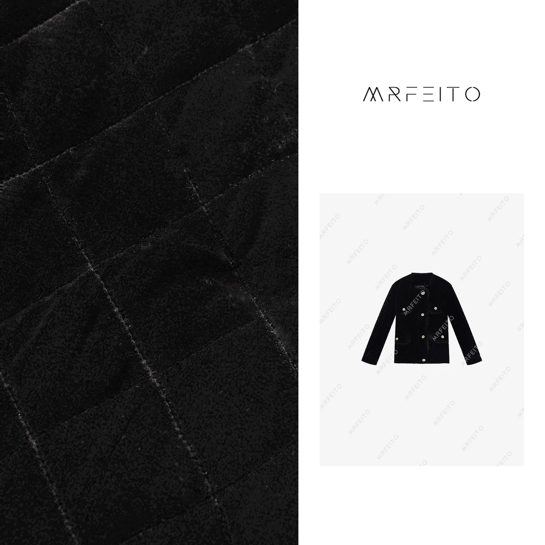 MRFEITO【冬日爱丁堡】绗缝菱格绒面小香外套H270W01D29263