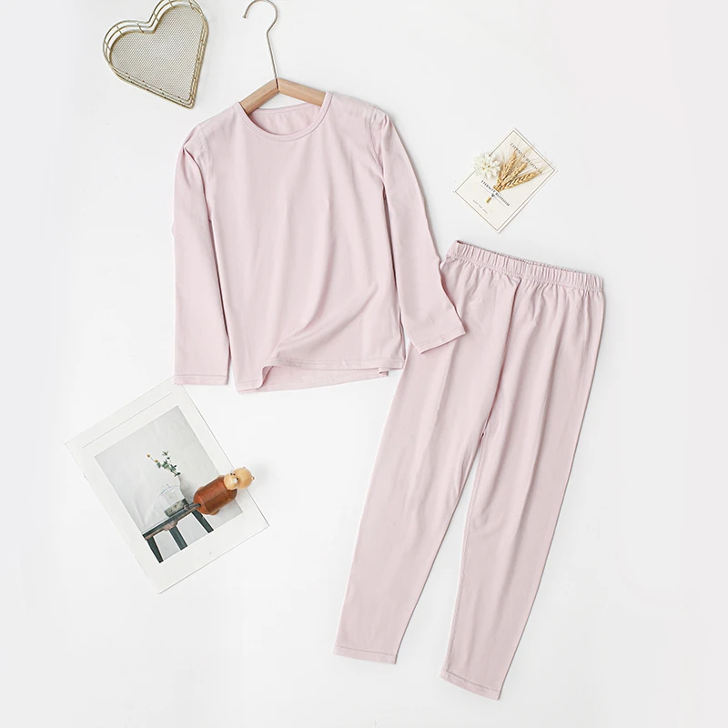 2024年秋冬季儿童单向导湿保暖睡衣男童女童舒适套装