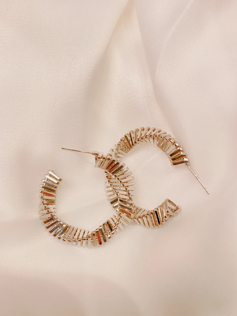 铜合金耳饰 时尚高定新款圈圈耳圈气质简约