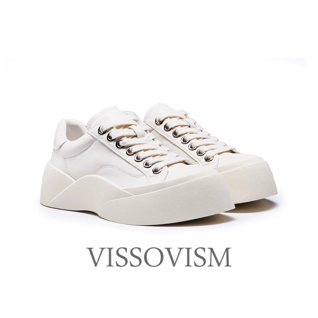 【NO退NO换】VISSOVISM 纯色休闲板鞋 D76201