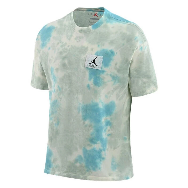 Nike耐克短袖男时尚训练运动健身透气扎染休闲运动T恤 DX9584-110