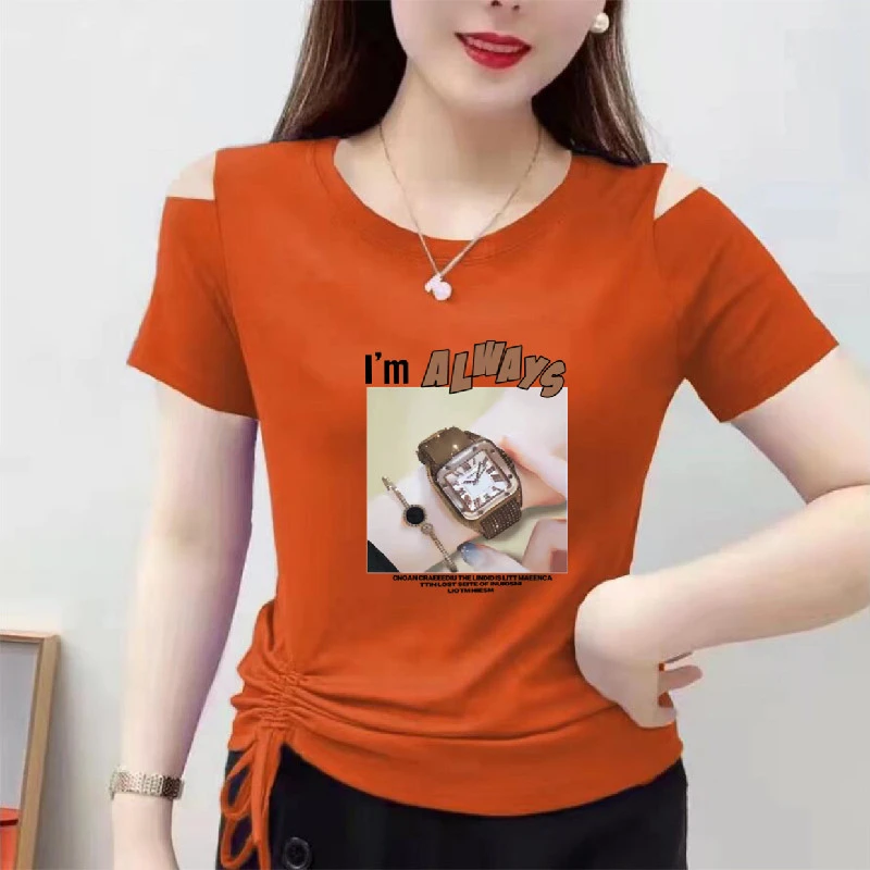 胖mm圆领短袖t恤女新款2025夏装百搭时尚体恤修身显瘦半袖上衣服