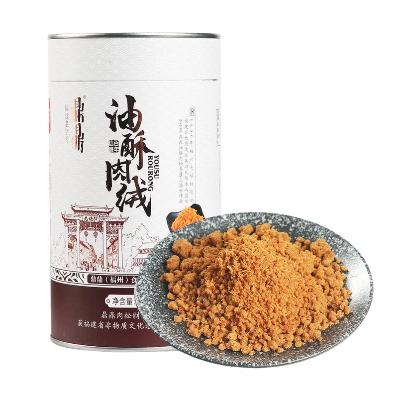 鼎鼎油酥肉绒500g 福建肉松早餐烘焙寿司小零食辅食拌饭传统酥香