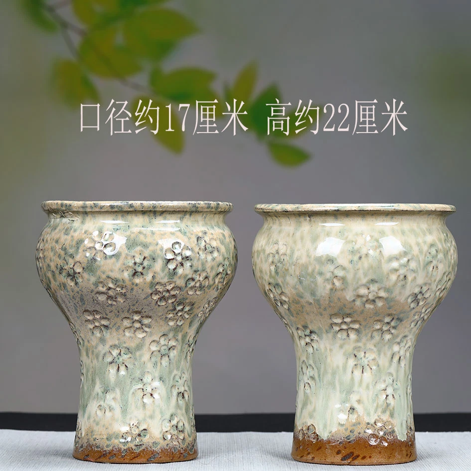 特价有孔多肉花盆粗陶多肉植物法师紫砂兰花陶瓷大号陶罐法师花盆