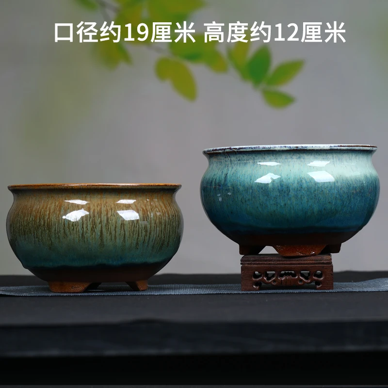 粗陶花盆特价大小口径紫砂简约多肉绿植植物老桩法师花盆清仓