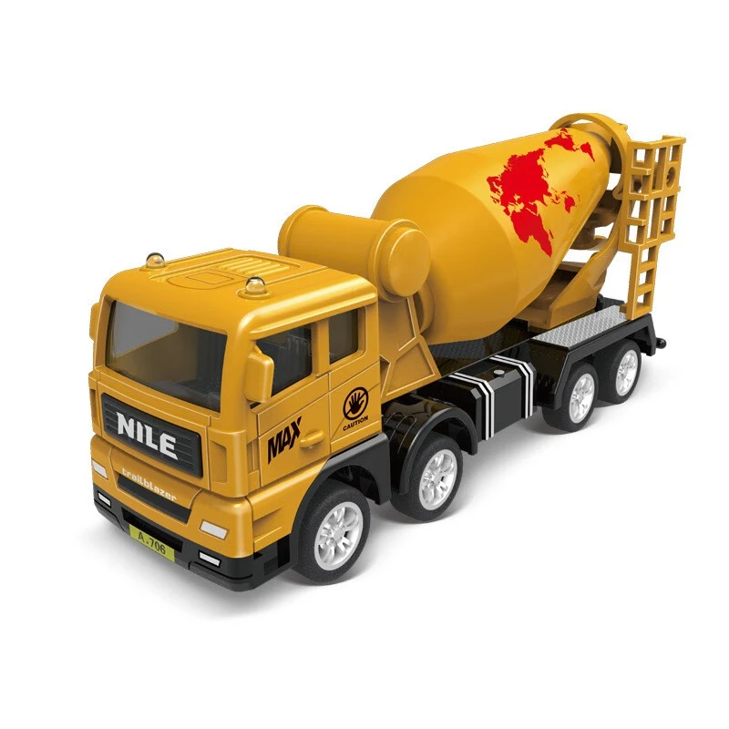 儿童旋转玩具小汽车男孩惯性工地工程车维修车起吊车模型生日礼物