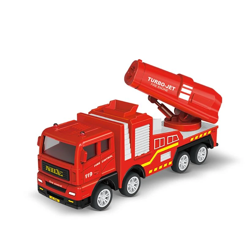 宝宝玩具小汽车男孩儿童惯性救援消防车救火水枪折叠升降云梯模型