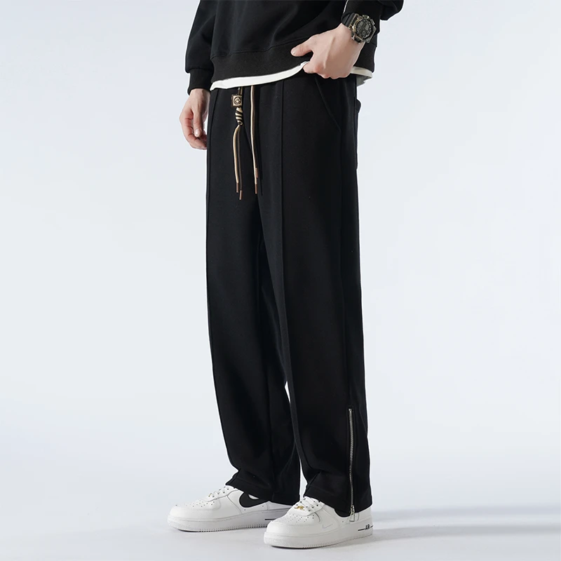 秋冬新款时尚潮流情侣款百搭加绒休闲裤K2307