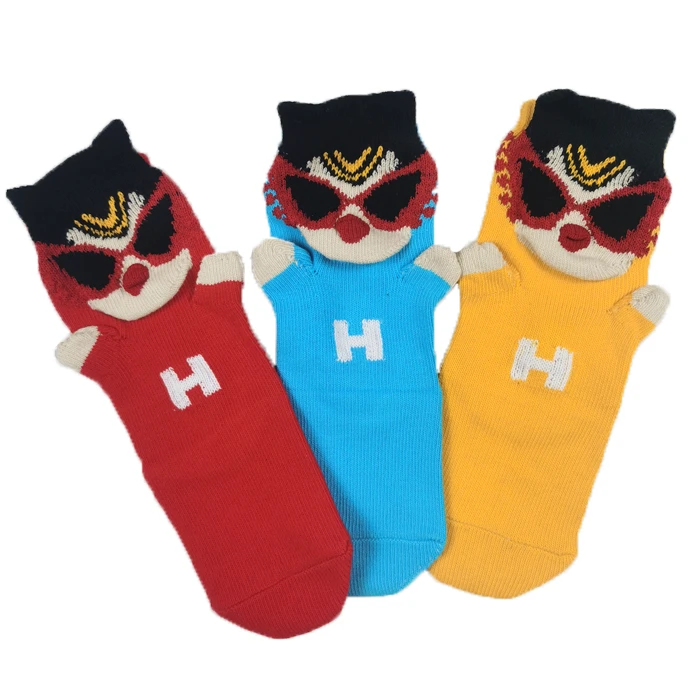 柠檬妈 超超奶嘴立体袜子 春秋卡通中筒袜 纯棉纱线 儿童