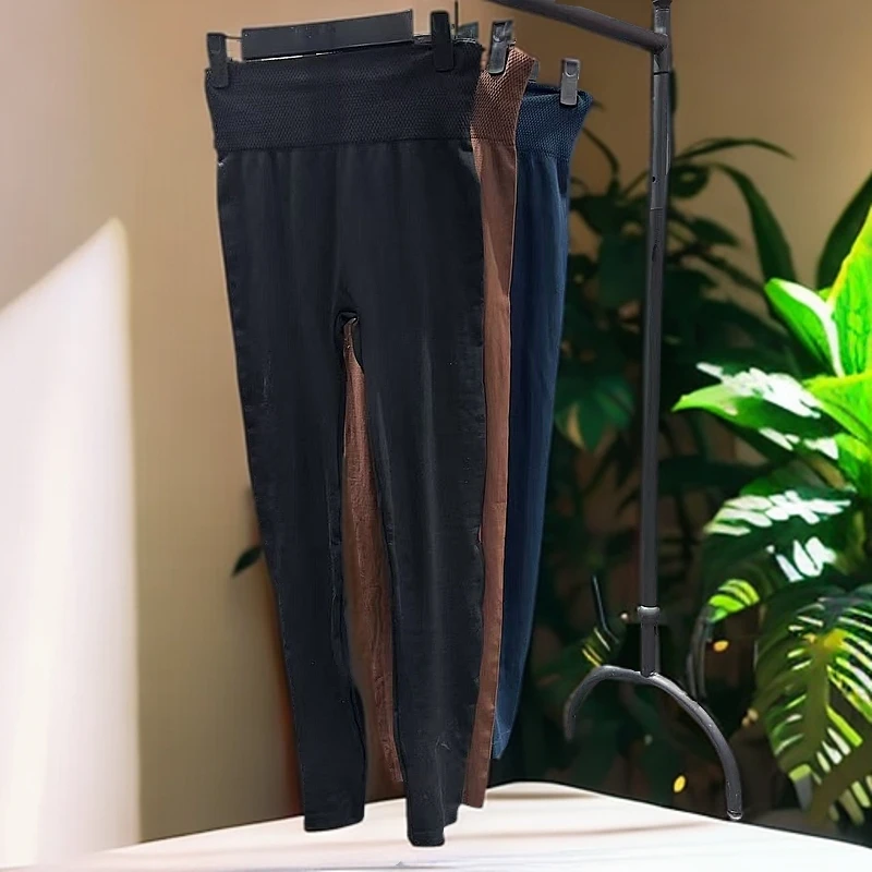 女士高腰无痕高弹力紧身打底裤