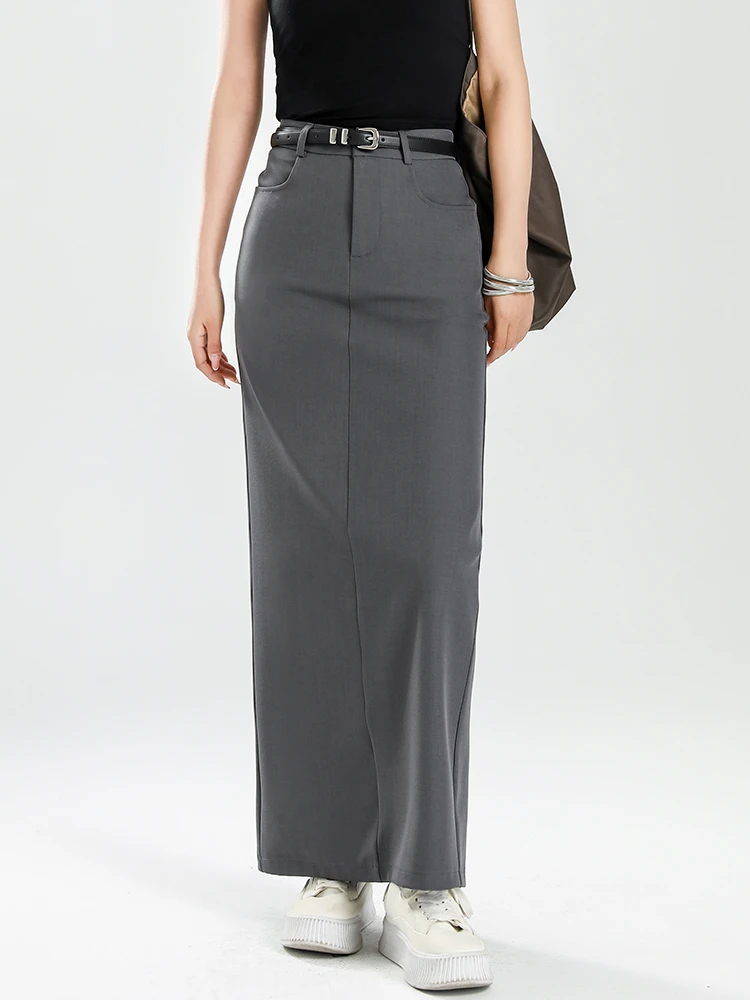 高级感显瘦西装2025春夏新款灰色高腰女生韩系包臀裙半身裙裙子