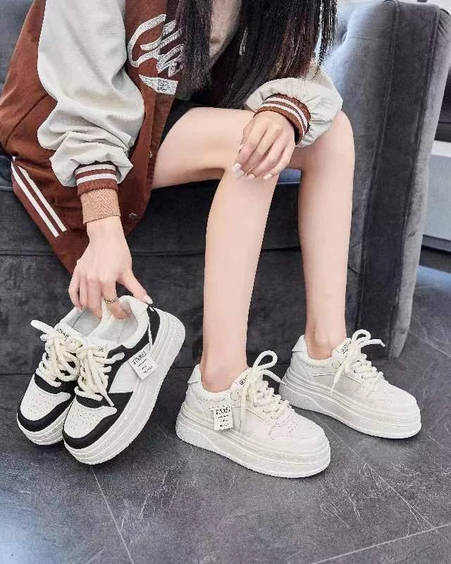 8805新款时尚百搭小白鞋女小个子鞋休闲鞋