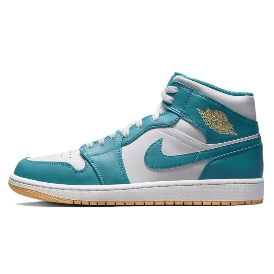 耐克Nike Air Jordan 1 Mid蓝白运动休闲板鞋男款复古DQ8426-400
